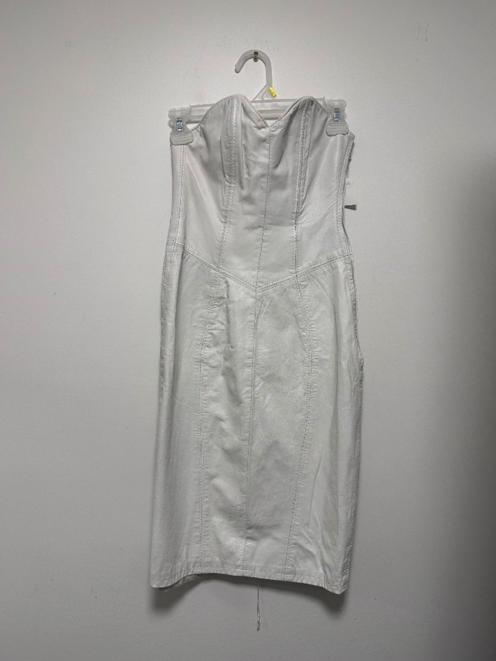 White leather dress